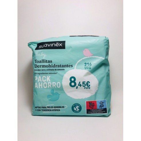 SUAVINEX PACK TOALLITAS 3 X 72 U