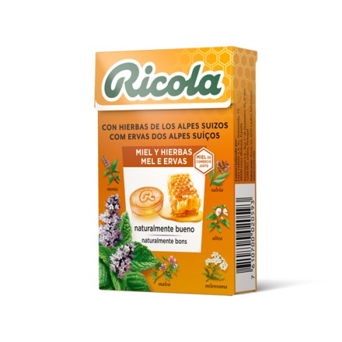 RICOLA CARAMELOS  1 ENVASE 50 G SABOR MIEL Y HIERBAS