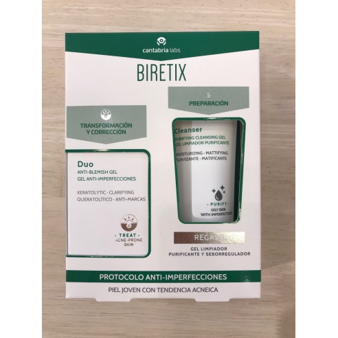 PACK BIRECTIX DUO GEL ANTI-IMPERFECCIONESCLEANSER DE REGALO