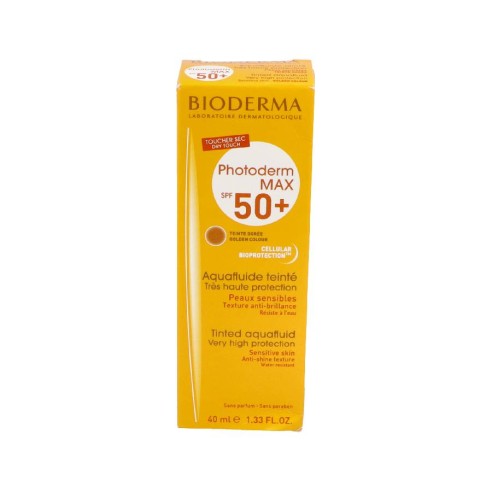 BIODERMA PHOTODERM MAX SPF 50 AQUAFLUIDE COLOR DORADO