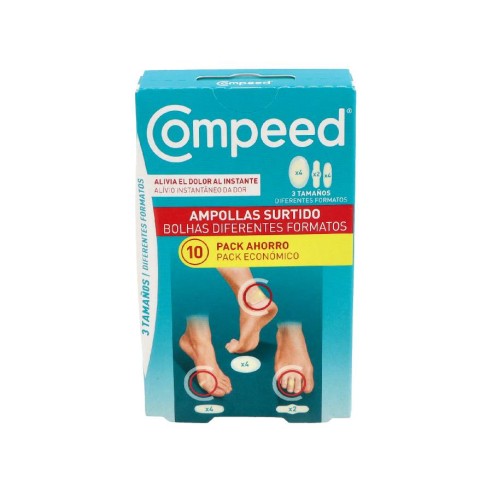 COMPEED AMPOLLAS  SURTIDO 3 TAMAÑOS 10 UNIDADES PACK AHORRO