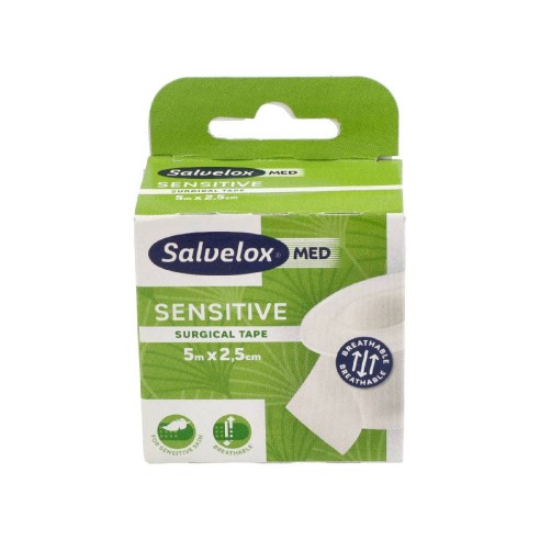 ESPARADRAPO HIPOALERGICO SALVELOX POROSO BLANCO 5 X 2,5