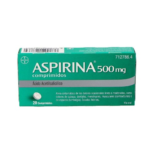ASPIRINA ADULTOS 20 COMPRIMIDOS