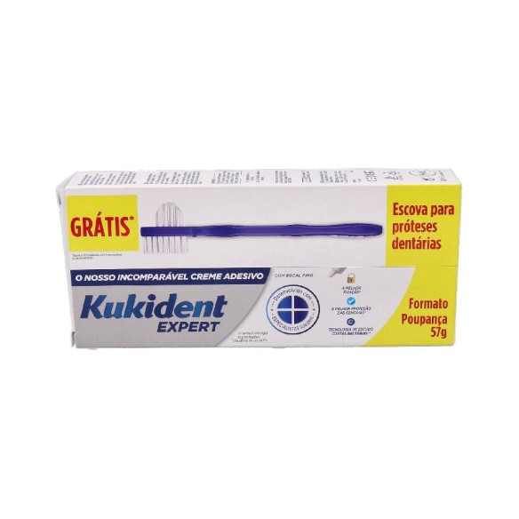 KUKIDENT EXPERT  1 TUBO 57 G  1 CEPILLO PROTESIS GRATIS