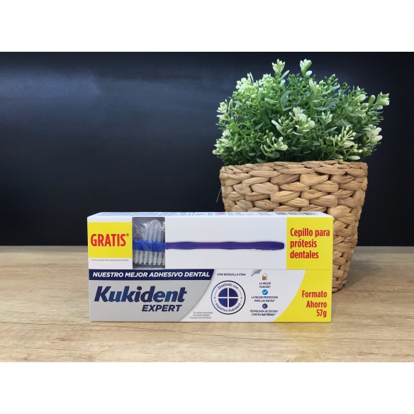 KUKIDENT EXPERT  1 TUBO 57 G  1 CEPILLO PROTESIS GRATIS