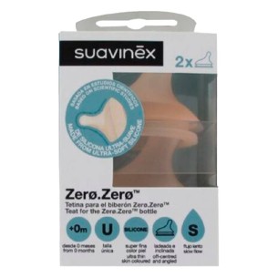 SUAVINEX TETINA ZERO-ZERO FLUJO LENTO  0 M 2 UD