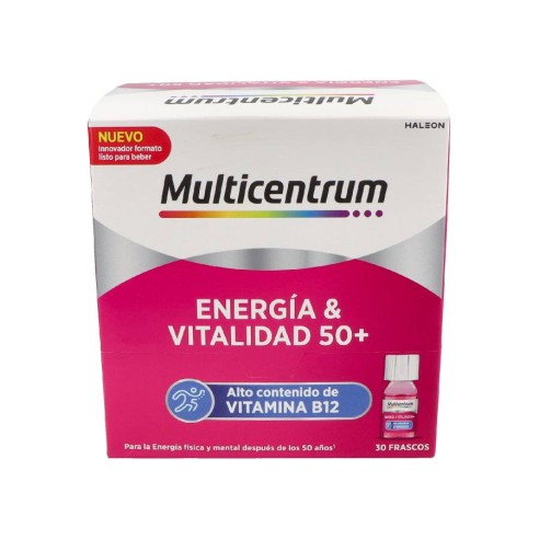 MULTICENTRUM ENERGIA & VITALIDAD 50  30 FRASCOS...