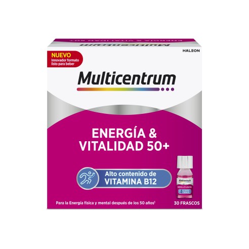 MULTICENTRUM ENERGIA & VITALIDAD 50  30 FRASCOS...