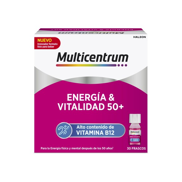 MULTICENTRUM ENERGIA & VITALIDAD 50  30 FRASCOS 7 ML SABOR
