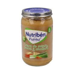 NUTRIBEN CREMA DE PATATA PUERRO Y ZANAHORIA  POTITO 235 G