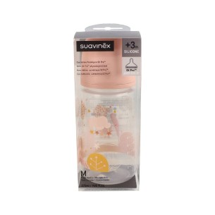 BIBERON TETINA SILICONA FISIOLOGICA SUAVINEX FLUJO M 270 ML