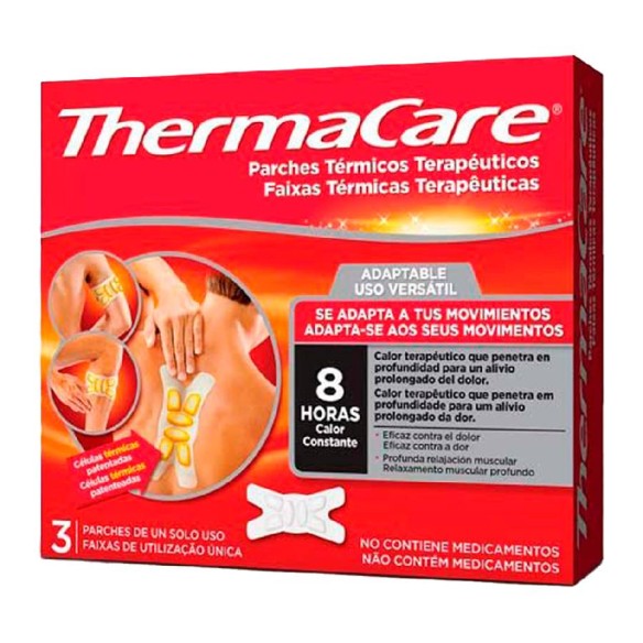 THERMACARE PARCHES TERMICOS ADAPTABLES  3 PARCHES