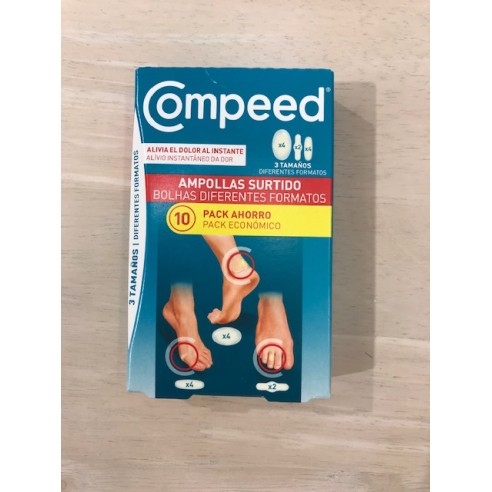 COMPEED AMPOLLAS  SURTIDO 3 TAMAÑOS 10 UNIDADES...
