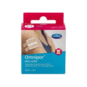 ESPARADRAPO HIPOALERGICO OMNIPOR SKIN COLOR 1 UNIDAD 5 M X 2