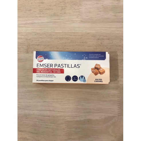 EMSER SALTED CARAMEL  30 PASTILLAS PARA CHUPAR