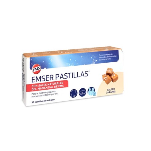 EMSER SALTED CARAMEL  30 PASTILLAS PARA CHUPAR