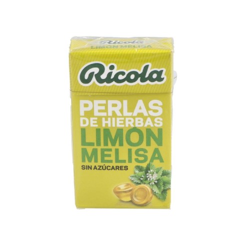 RICOLA PERLAS SIN AZUCAR  1 ENVASE 25 G SABOR LIMON