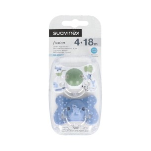 CHUPETE SILICONA T FISIOLOGICA SUAVINEX FUSION 4-18 M 2 U