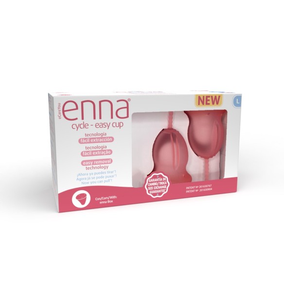 ENNA CYCLE EASY CUP  1 UNIDAD TALLA L. 2 UNIDADES