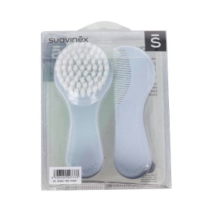 CEPILLO Y PEINE INFANTIL SOFT SUAVINEX VERDE DECORADO
