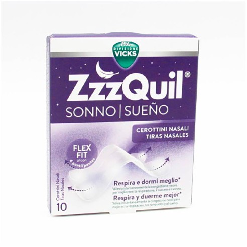 ZZZQUIL SUEÑO 10 TIRAS NASALES