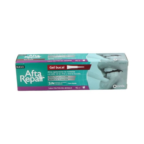 AFTA REPAIR GEL  1 ENVASE 15 ML SABOR FRUTOS...