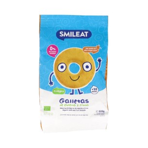 SMILEAT GALLETITA ESPELTA Y FRUTA ECO  1 BOLSA 220 G