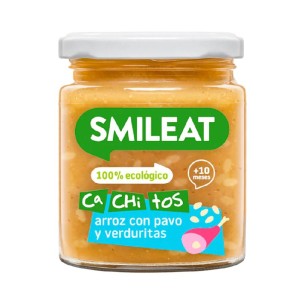 SMILEAT CACHITOS  1 TARRITO 230 G SABOR ARROZ CON PAVO Y VER