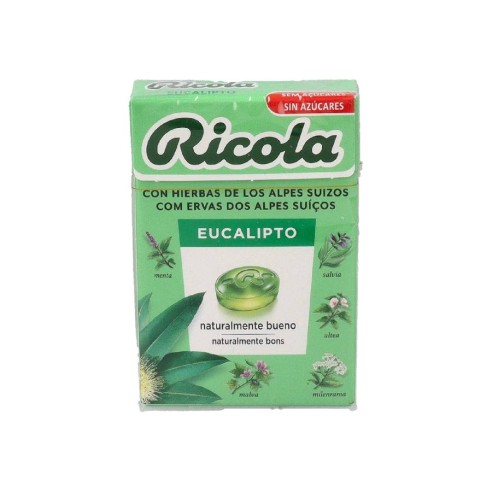 RICOLA CARAMELOS SIN AZUCAR  EUCALIPTUS 50 G