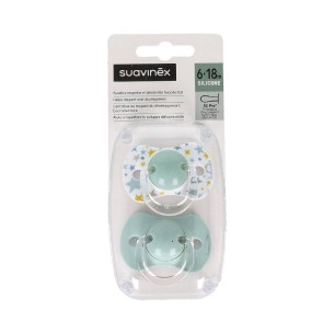 CHUPETE SILICONA FISIOLOGICO SUAVINEX 6-18 M 2 UNIDADES