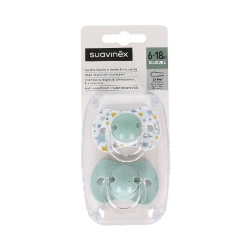 CHUPETE SILICONA FISIOLOGICO SUAVINEX 6-18 M 2...