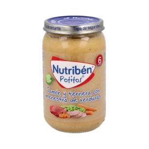 NUTRIBEN JAMON Y TERNERA CON MENESTRA DE VERDURAS  POTITO 23