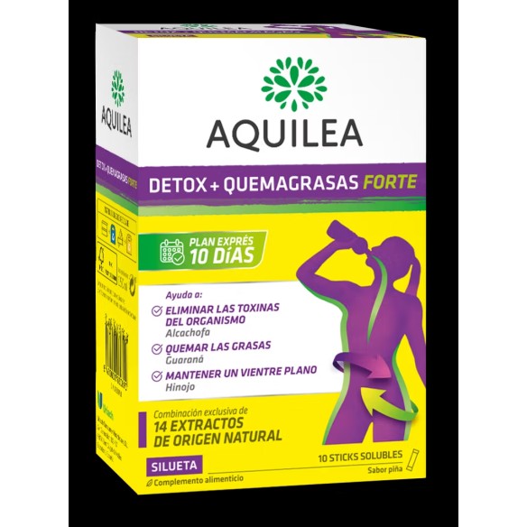 AQUILEA DETOX  QUEMAGRASAS FORTE 10 STICKS
