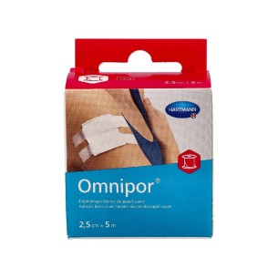 ESPARADRAPO HIPOALERGICO OMNIPOR DE PAPEL 5 M X 2,5 CM