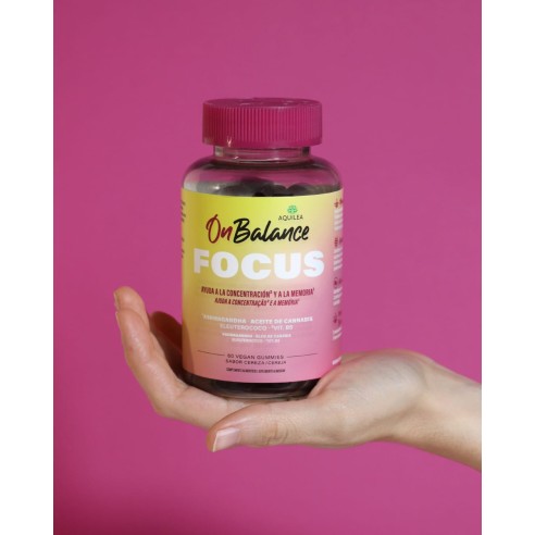 AQUILEA ONBALANCE FOCUS  60 GOMINOLAS SABOR CEREZA