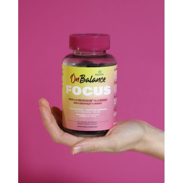 AQUILEA ONBALANCE FOCUS  60 GOMINOLAS SABOR CEREZA