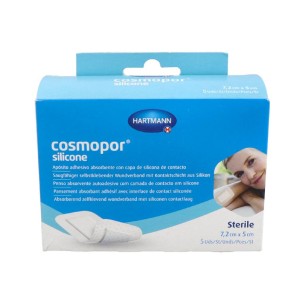COSMOPOR SILICONE APOSITO ESTERIL 5 UNIDADES 7,2 CM X 5 CM