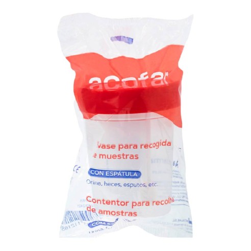 ACOFAR ENVASE CON ESPATULA RECOGIDA MUESTRAS