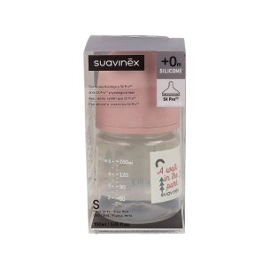 BIBERON TETINA SILICONA FISIOLOGICA SUAVINEX FLUJO M 150 ML