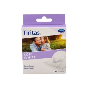 TIRITAS SOFT WHITE APOSITO ADHESIVO 1 UNIDAD 1 M X 8 CM