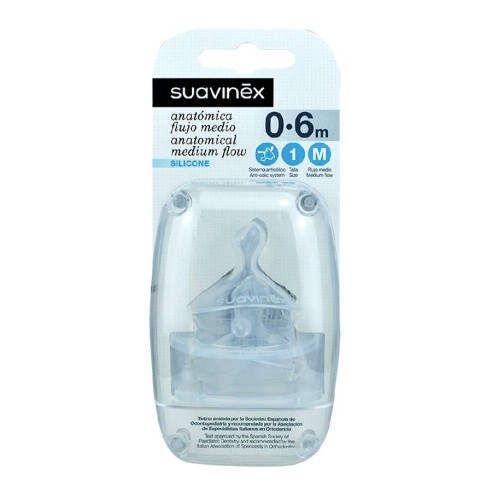 SUAVINEX TETINA SILICONA FISIOLOGICA FLUJO MUY...