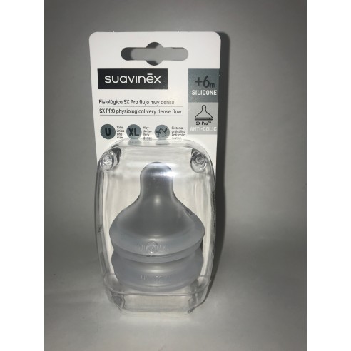 SUAVINEX TETINA SILICONA FISIOLOGICA FLUJO MUY...