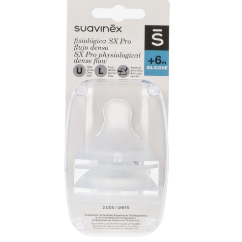 SUAVINEX TETINA SILICONA FISIOLOGICA FLUJO MUY...