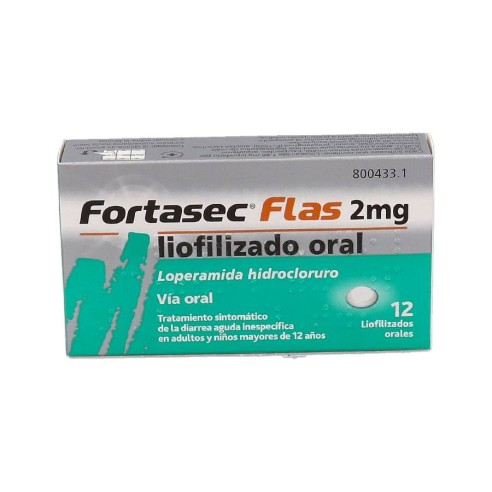FORTASEC FLAS 2 MG 12 LIOFILIZADO ORALES