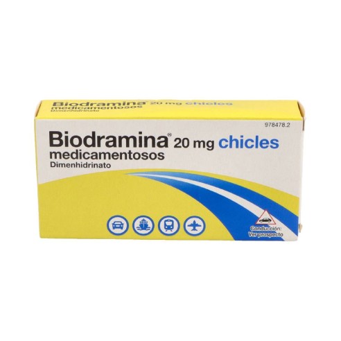 BIODRAMINA 20 MG 6 CHICLES