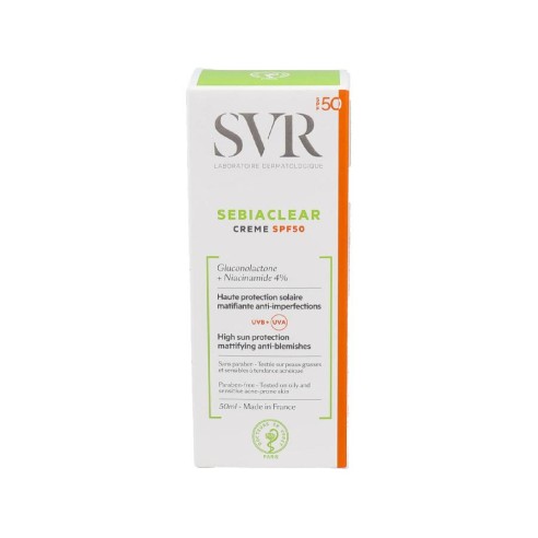 SVR SEBIACLEAR CREME SPF 50 1 ENVASE 40 ML