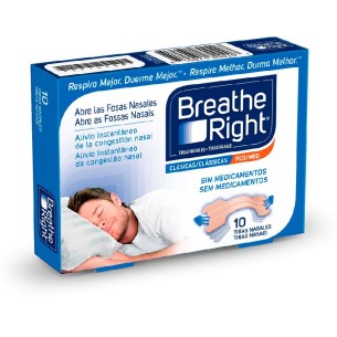 TIRAS NASALES BREATHE RIGHT T- PEQ-MED 10 U