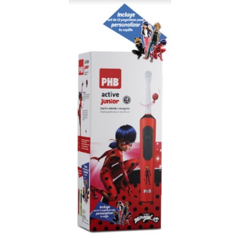 CEPILLO DENTAL ELECTRICO PHB ACTIVE JUNIOR ROJO