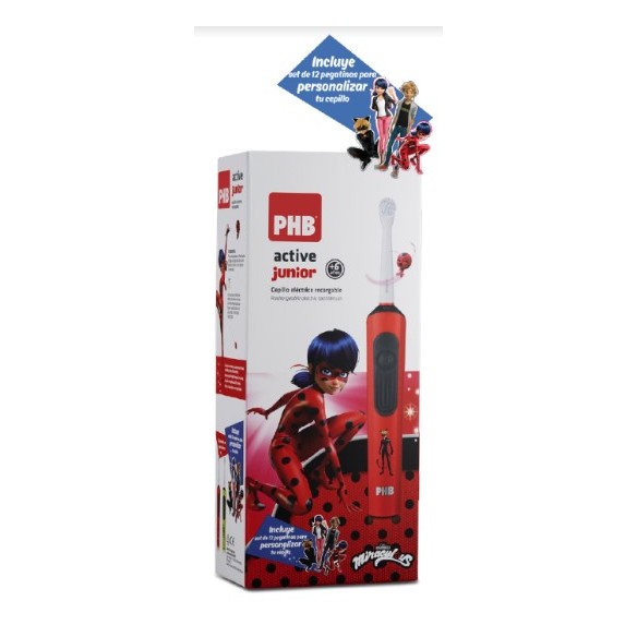 CEPILLO DENTAL ELECTRICO PHB ACTIVE JUNIOR ROJO