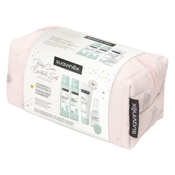 SUAVINEX NECESER DE VIAJE BABY CARE ESSENTIAL SET ROSA